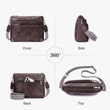 Crossbody Bags for Women Rfid Travel Crossbody Purses Leather Handbags Medium Shoulder bag with Adjustable Strap