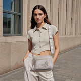 KITEVIUN Crossbody Bags for Women Trendy Leather Crossbody Purse Shoulder Handbags Butterfly Design