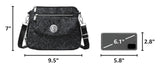 Baggallini Calais Crossbody Bags for Women 10x7 Lightweight Water-Resistant Travel Purse, RFID & Interior Organization