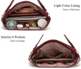 Large Crossbody Bags Ladies Shoulder Handbags Purse and Wallet Set for Women Totes Hobo Purses