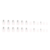 Simple European Square Fake Nails Black Gradient