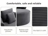 Round Sofa Bed with Memory Foam Sectional Couches