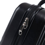 ABS Spinner Wheel Luggage Set with Cosmetic Case - Black