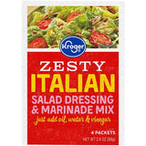 Kroger Zesty Italian Salad Dressing & Marinade Mix Packet 4 ct / 0.6 oz