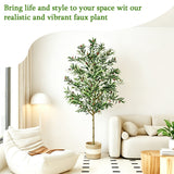 7FT Artificial Olive Tree Indoor Tall Faux Plant