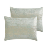 Vesta Gold Satin Circle-Quilted 7-Piece Comforter Set - Gold
