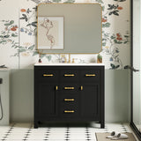 36'' Bathroom Vanity with Ceramic Sink Combo