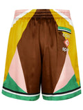 Casablanca 'Geometric' Multicolor Silk Bermuda Shorts Men