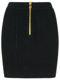 Balmain Black Viscose Blend Miniskirt Women