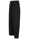 Jw Anderson Black Viscose Trousers Women