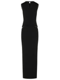 The Attico Dress In Black Acetate Blend Women