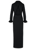 Sportmax 'Nias' Black Viscose Strech Dress Women