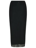 Sportmax 'Album' Black Polyamide Blend Skirt Women