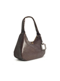 Ganni 'Bou Croco Xxl' Brown Recycled Leather Blend Bag Women
