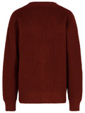 Jil Sander Burgundy Virgin Wool Cardigan Men