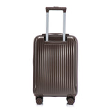 ABS Spinner Wheel Luggage Set with Cosmetic Case - Brown