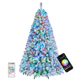 6 FT Smart Pencil Christmas Tree with RGB Lights & Music Sync