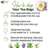 Dandelion Root Tea Bags, 100% Natural & Pure from Dandelion Root, Eco-Conscious Tea Bags, Dandelion Root Herbal Tea. Dandelion Root Tea. No Sugar, No Caffeine, No Gluten, Vegan.