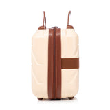 Beige 2-Piece Spinner Luggage Set with Hard Shell - Beige