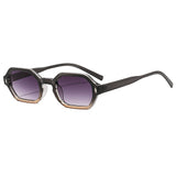 Polygonal Small-Frame Sunglasses – Hexagonal Unisex UV Protection