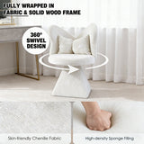Vanity Chair with Butterfly Back and Swivel Function