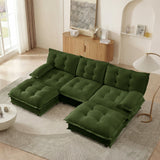 107" U Shaped Modern Sofa Modular Sectional Cloud Couch