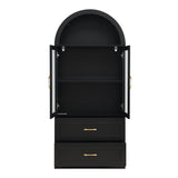 Modern Minimalist Arched Top Storage Cabinet