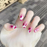 Fashionable Blue and Graffiti Pattern Fake Nails