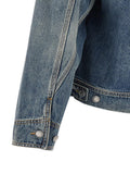 Mcqueen Men Suede Denim Jacket