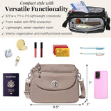 Baggallini Calais Crossbody Bags for Women 10x7 Lightweight Water-Resistant Travel Purse, RFID & Interior Organization