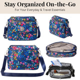 Baggallini Calais Crossbody Bags for Women 10x7 Lightweight Water-Resistant Travel Purse, RFID & Interior Organization