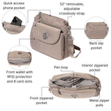 Baggallini Calais Crossbody Bags for Women 10x7 Lightweight Water-Resistant Travel Purse, RFID & Interior Organization