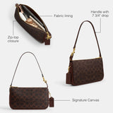 Coach Women's Natural Grain Leather Plaza Bag