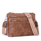 Crossbody Bags for Women Rfid Travel Crossbody Purses Leather Handbags Medium Shoulder bag with Adjustable Strap