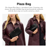 Coach Women's Natural Grain Leather Plaza Bag