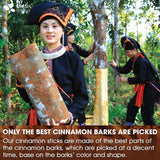 Cinnamon Sticks, Whole Sticks, 100% Natural & Pure Cinnamon Inner Bark, Raw Cinnamon Spice Flavor & Strong Aroma, Cinnamon Spice Herbal Tea, Perfect for Warm Beverages, No Additives, Vegan