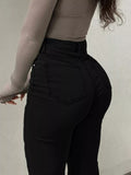 High-Waisted Flare Leg Jeans