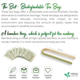 Sage Leaf Tea Bags, 100% Natural & Pure from Sage Leaves. Loose Leaf Sage Herbal Tea. Sage Leaf Tea. Made with Natural Material Tea Bags. No Sugar, No Caffeine, No Gluten, Vegan.