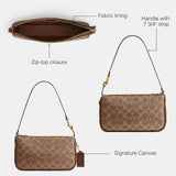 Coach Women's Natural Grain Leather Plaza Bag