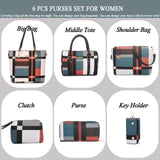 2E-youth Designer Purses and Handbags for Women Satchel Shoulder Bag Tote Top Handle Bag