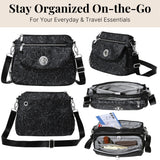 Baggallini Calais Crossbody Bags for Women 10x7 Lightweight Water-Resistant Travel Purse, RFID & Interior Organization