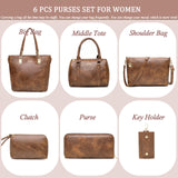 2E-youth Designer Purses and Handbags for Women Satchel Shoulder Bag Tote Top Handle Bag