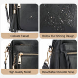KITEVIUN Crossbody Bags for Women Trendy Leather Crossbody Purse Shoulder Handbags Butterfly Design