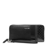 Calvin Klein Women's Key Item Saffiano Continental Zip Around Wallet With Wristlet Strap