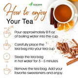 Pure Cinnamon Tea, 100% Natural & Pure Cinnamon. Cinnamon Herbal Tea. Cinnamon Stick Herbal Spice Tea. No Sugar, No Caffeine, No Gluten, Vegan.