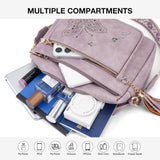 KITEVIUN Crossbody Bags for Women Trendy Leather Crossbody Purse Shoulder Handbags Butterfly Design
