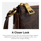 Coach Women's Natural Grain Leather Plaza Bag