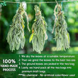 Sage Leaf Tea Bags, 100% Natural & Pure from Sage Leaves. Loose Leaf Sage Herbal Tea. Sage Leaf Tea. Made with Natural Material Tea Bags. No Sugar, No Caffeine, No Gluten, Vegan.