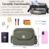 Baggallini Calais Crossbody Bags for Women 10x7 Lightweight Water-Resistant Travel Purse, RFID & Interior Organization