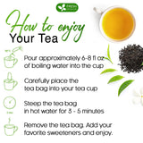 Premium Green Tea Bags, 100% Natural & Pure from Green Tea. Green Herbal Tea. No Sugar, No Gluten, Vegan